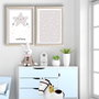 Wallity Cuadro Decorativo Enmarcado en MDF (2 piezas) 53 x 78 cm